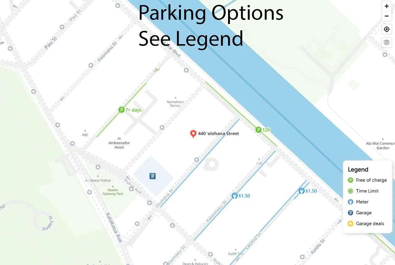 S&N Lux Suite-Free Parking-King Bed-Kitchen-Wifi Honolulu 0*,